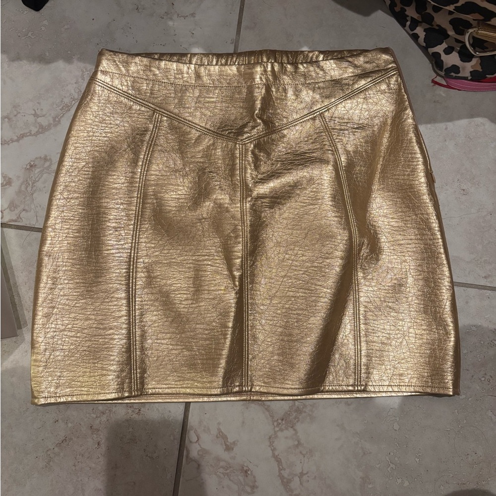 Gold Women's Skirt Rock & Roll